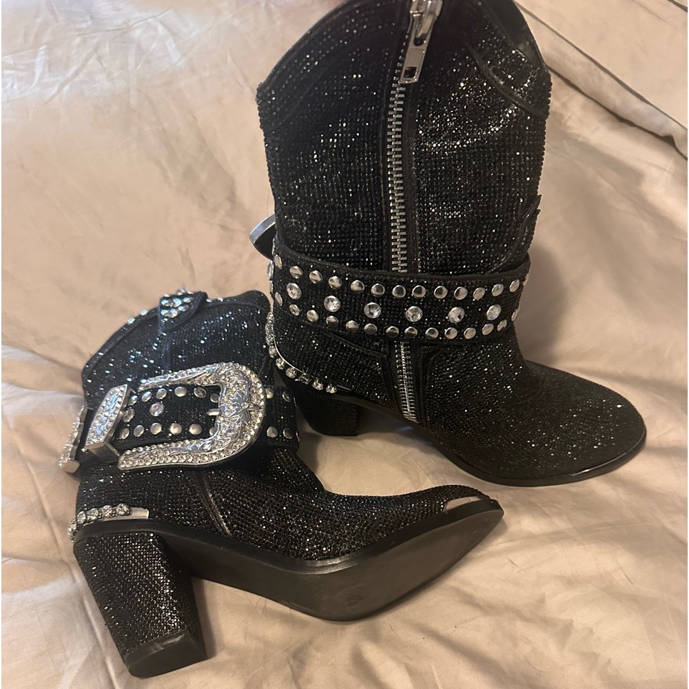 Rhinestone cowboy boots